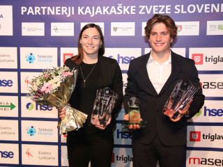 Eva Terčelj and Žiga Lin Hočevar Slovenian paddlers of the year 