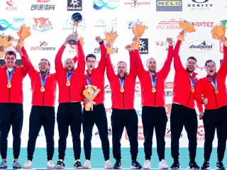 German men's team celebrated Canoe Polo World Champion title