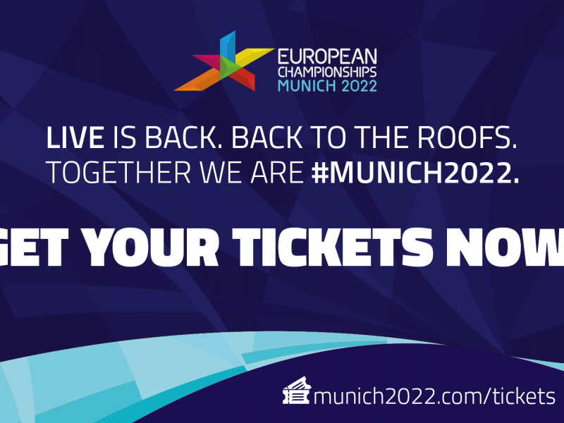 Munich 2022 European Championships tickets are now on sale!