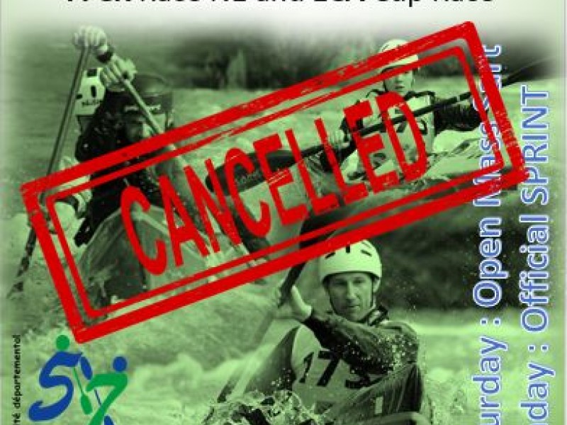 ECA Wildwater Sprint Canoeing European Cup race in Metz cancelled