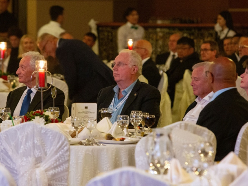 European canoeing officials honoured at the ICF 100 year anniversary dinner