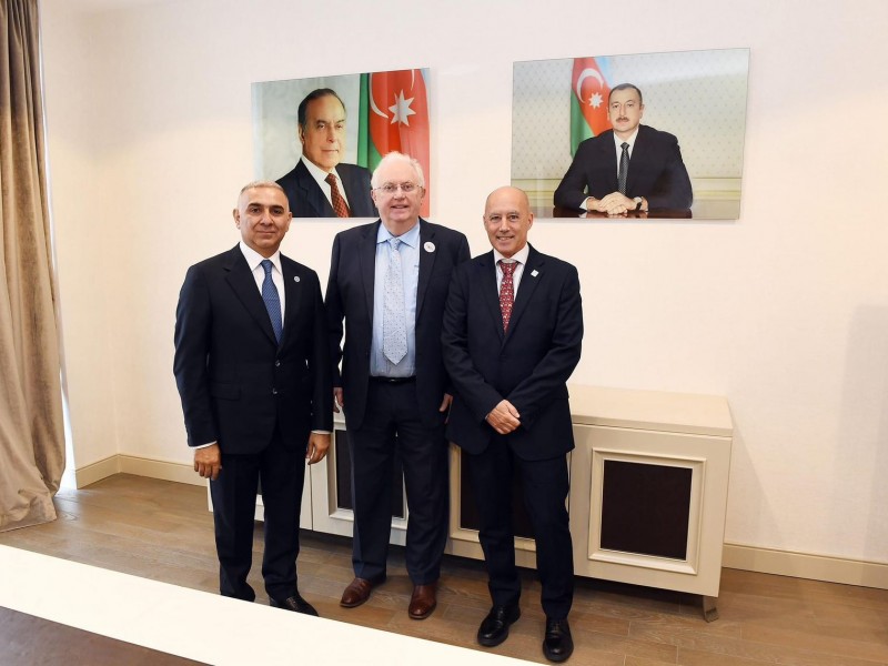 ECA president Albert Woods OBE visited Baku