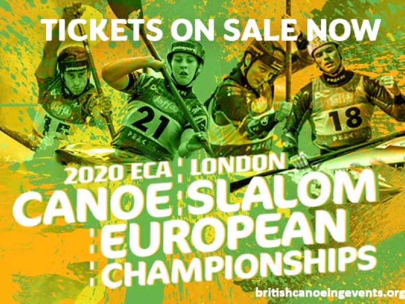 Tickets for the 2020 ECA Canoe Slalom European Championships on sale now! 