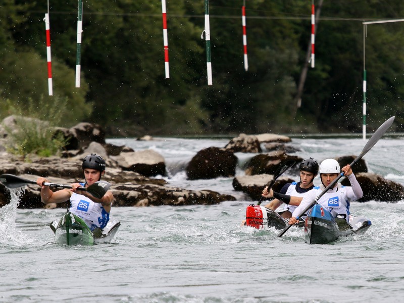 Belgium dominates men's kayak classic team events in Solkan