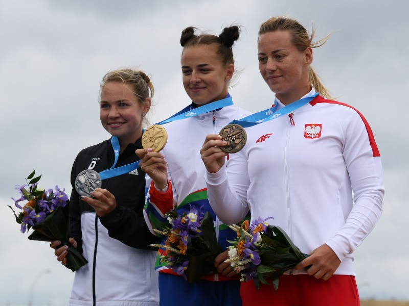 Belarus paddlers excelled in front of their fans and president