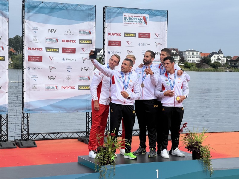 Last gold medals of Canoe Marathon Europeans in Silkeborg to Spain and Sweden