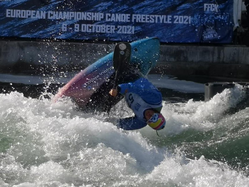 British and German canoe freestylers at the top on the second day of European Championships