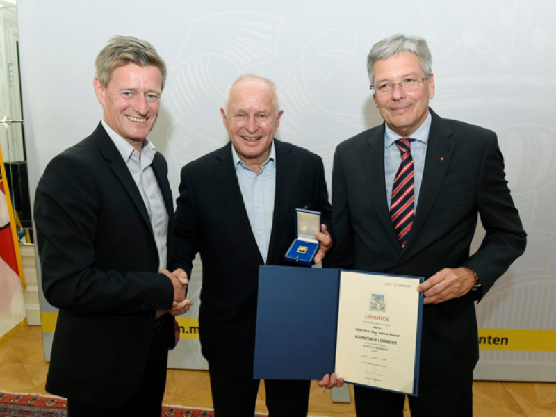 Golden laureus for Helmar Steindl