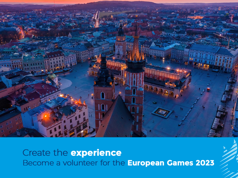 Become a volunteer of the European Games 2023