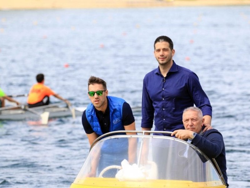 Serbian minister visited canoe sprint training in Belgrade