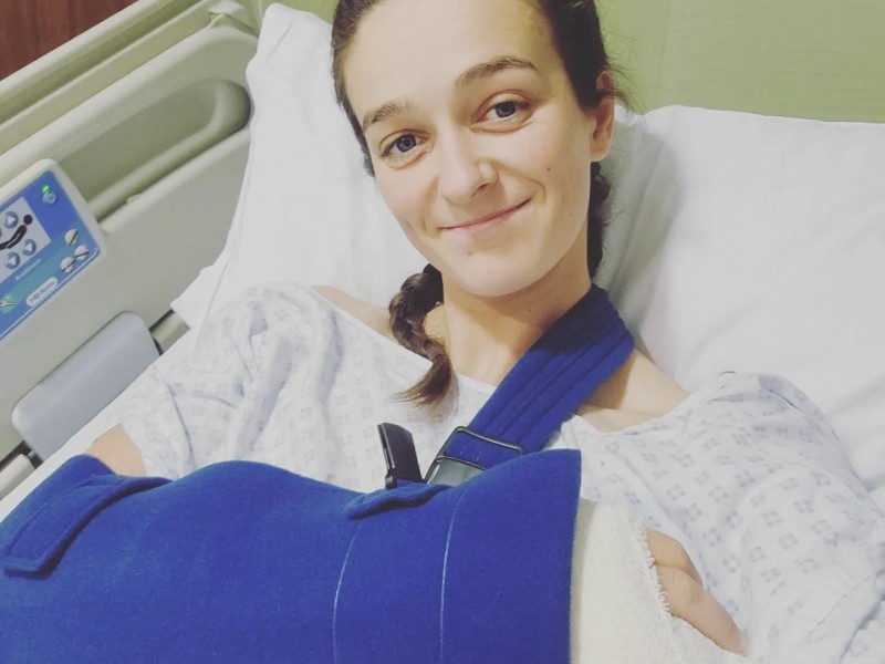 European Champion Mallory Franklin suffered an injury