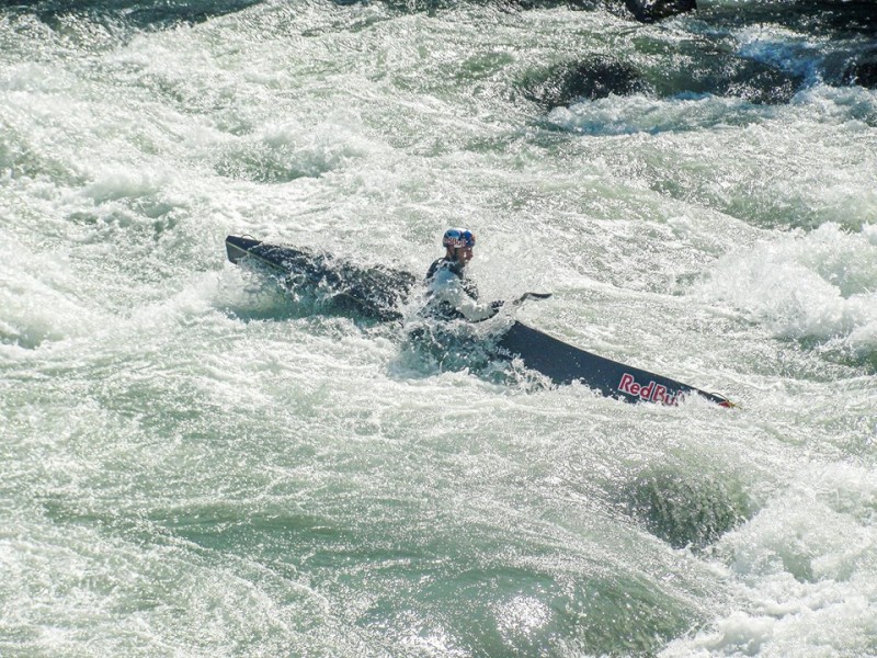 Italian celebration at ECA Wildwater Sprint Canoeing European Cup Piateda