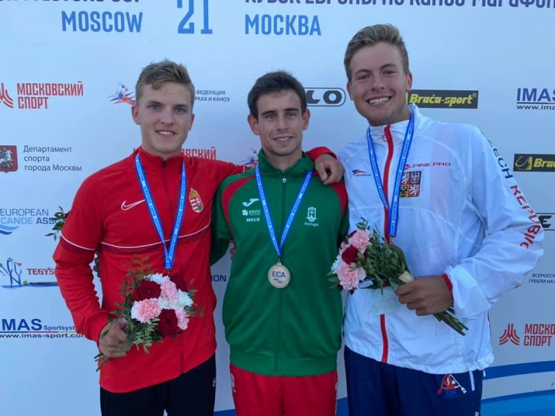 Portugal claims two gold medals on the second day of the 2021 ECA Canoe Marathon European Championships in Moscow