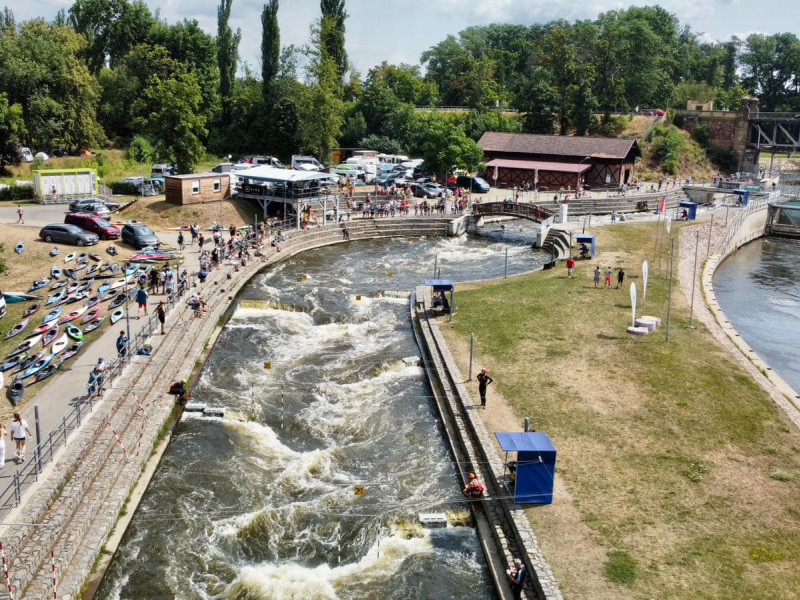 Young Czech paddlers dominated on day one of the 2023 Canoe Slalom Olympic Hopes