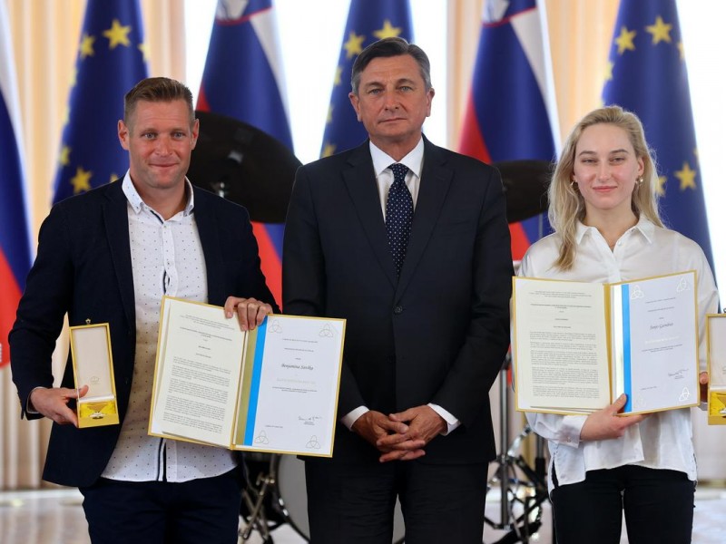 Olympic medallist Benjamin Savšek received Golden Order of Merit