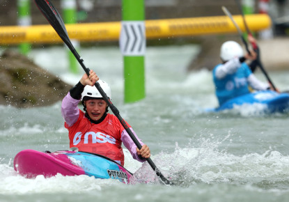 Alena Marx queen of kayak cross events at the European Championships in Ljubljana - Tacen