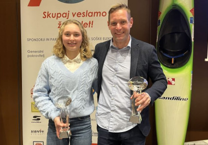 Ana Šteblaj and Benjamin Savšek best paddlers of the year in Slovenia