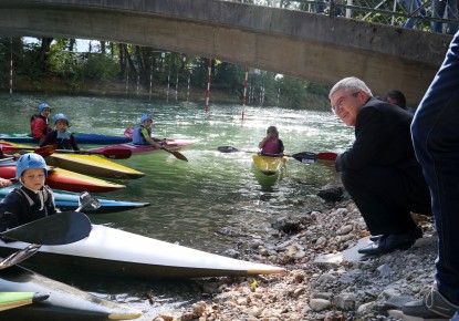 Thomas Bach, IOC president, visited canoe slalom course in Ljubljana – Tacen