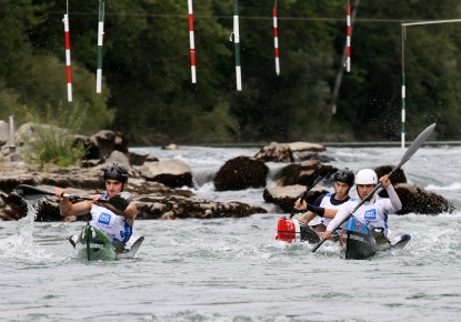 Belgium dominates men's kayak classic team events in Solkan