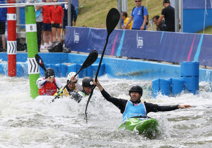 Viktoriia Us and Ondrej Tunka won last canoe slalom gold medals at the European Games