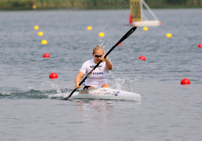 Day two of Canoe Sprint competition started with the fastest races in singles