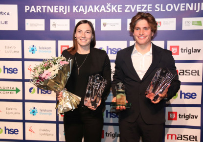 Eva Terčelj and Žiga Lin Hočevar Slovenian paddlers of the year 