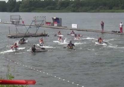 Germany and Great Britain celebrate at the 2018 Flanders Cup