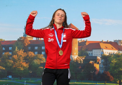 Polish celebration on day 3 of the 2024 ECA Junior and U23 Canoe Slalom European Championships in Krakow