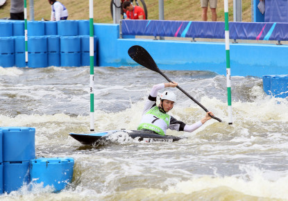 Lucky number seven in kayak slalom heats