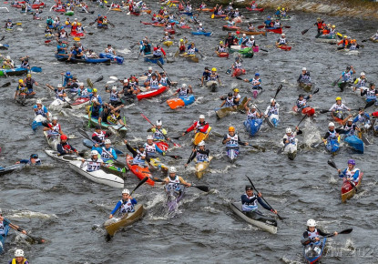 Nico Paufler and Niklas Heuser winners of the 2023 Krumlov Canoe Marathon