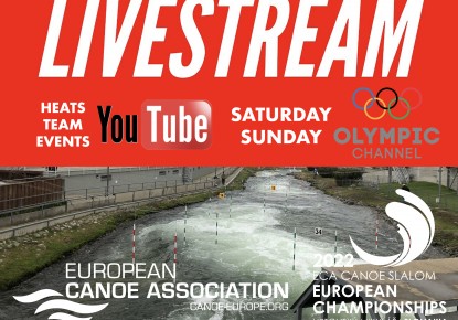 LIVESTREAM and RESULTS - 2022 ECA Canoe Slalom European Championships