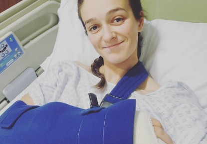 European Champion Mallory Franklin suffered an injury