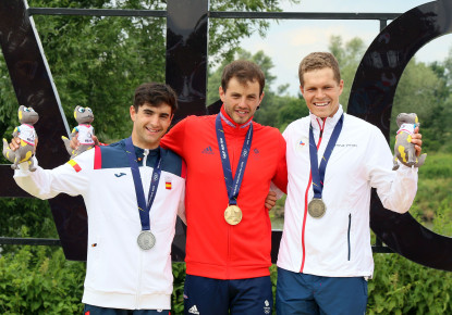 Ryan Westley and Elena Lilik win canoe slalom gold medals