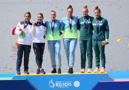 First medals awarded at Canoe Sprint