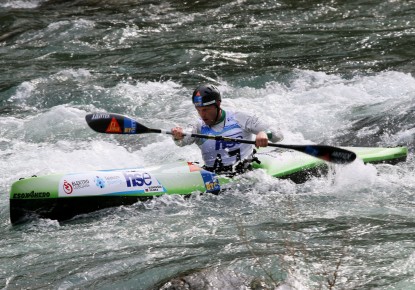 Multiple World Champion Nejc Žnidarčič takes the win at the second ECA Wildwater Sprint Canoeing European Cup in 2018