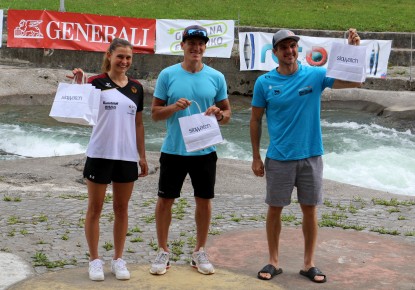Kauzer, Apel and Božič overall winners of ECA Canoe Slalom European Cup