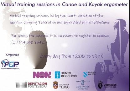 Galician Canoe Federation invites you all to participate in online training programme