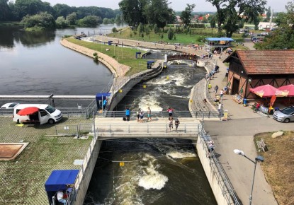 Young canoe slalom paddlers competed in Czech Republic