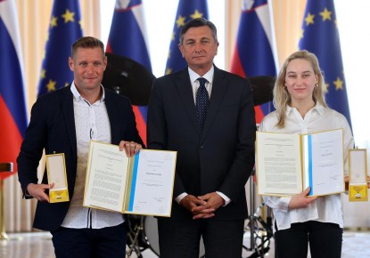 Olympic medallist Benjamin Savšek received Golden Order of Merit