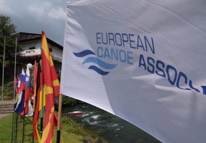 Seven nations celebrate wildwater canoeing classic team race medals