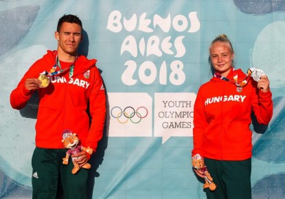 Two gold medals for young Hungarian canoe sprinters at Youth Olympic Games
